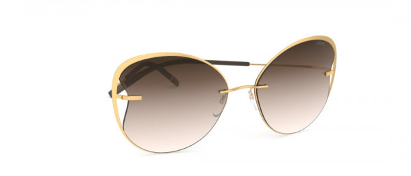 Silhouette Titan Accent Shades 8173 Sunglasses, 7530 Classic Brown Gradient