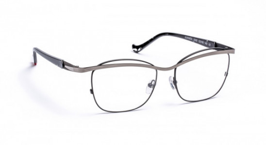 Boz by J.F. Rey KARMEN Eyeglasses, 0005 BLACK/SHINY RUTHENIUM