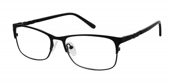 Value Collection 125 Caravaggio Eyeglasses, Black