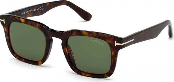 Tom Ford FT0751 DAX Sunglasses, 52N - Dark Havana / Dark Havana
