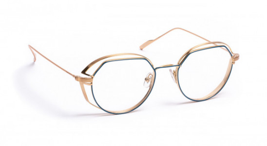 J.F. Rey JF2914 Eyeglasses, BLUE DUCK / BRUSHED PINK GOLD (2555)