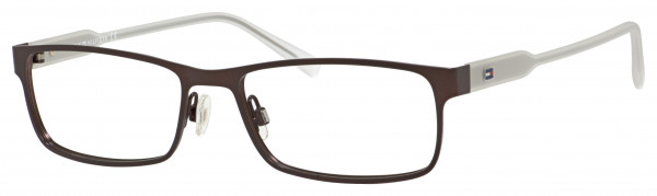 Tommy Hilfiger T. Hilfiger 1442 Eyeglasses, 0ERP Matte Brown Crystal Gold