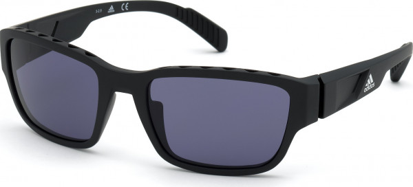 adidas SP0007 Sunglasses, 02A - Matte Black / Matte Black
