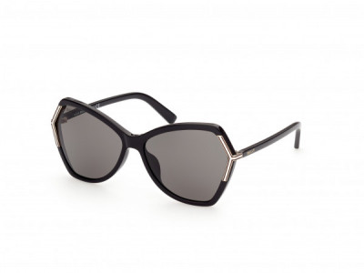 Bally BY0036-H Sunglasses, 01A - Shiny Black/ Smoke Lenses
