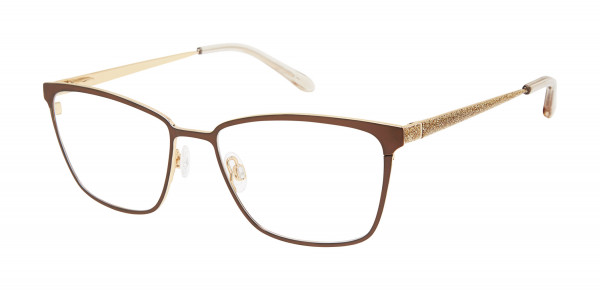 Lulu Guinness L793 Eyeglasses, Brown/Gold (BRN)