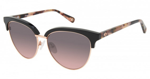 Sperry Top-Sider CROSSHAVEN Sunglasses, C01 BLACK/ROSE GOLD (BWN BLUSH GRAD)