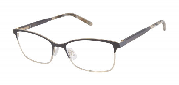 MINI 761004 Eyeglasses, BLACK/GOLD - 10 (BLK)