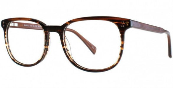 Adrienne Vittadini 6023 Eyeglasses, Brown Stripe