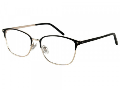 Amadeus A1038 Eyeglasses, Gold With Black On Rim