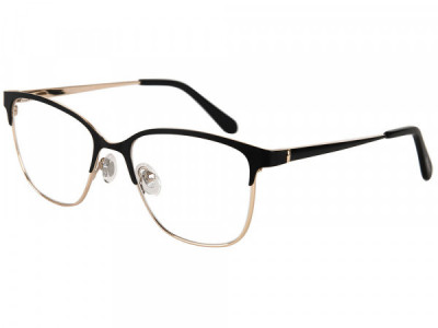 Amadeus A1039 Eyeglasses, Gold With Black On Rim