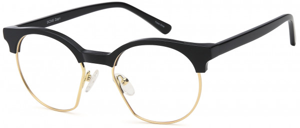 Di Caprio DC345 Eyeglasses, Black Gold