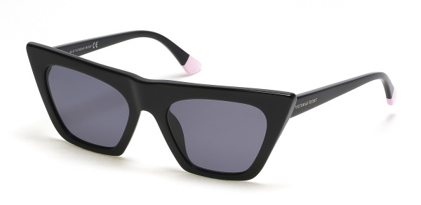 Victoria's Secret VS0047 Sunglasses, 01A - Black With Grey Lens