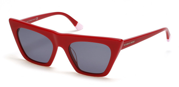 Victoria's Secret VS0047 Sunglasses, 66A - Red With Grey Lens