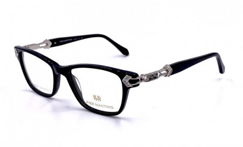 Pier Martino PM6577 Eyeglasses, C1 Black Gun Crystal