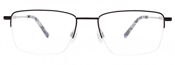 EasyClip EC560 Eyeglasses, 090 - Satin Black & Satin Silver