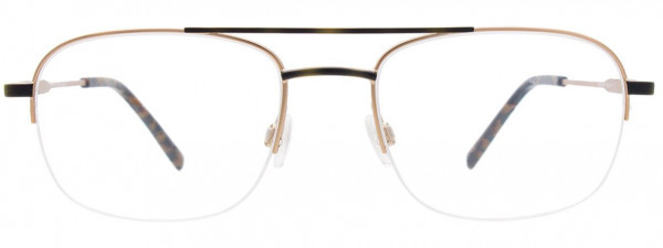 EasyClip EC561 Eyeglasses, 010 - Satin Brown Marbled & Gold