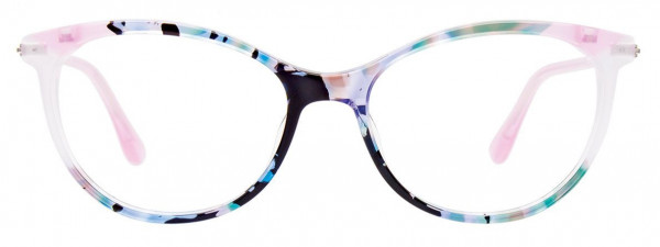 Takumi TK1155 Eyeglasses, 050 - Blue & Green Marbled & Ligh Purple & Crystal