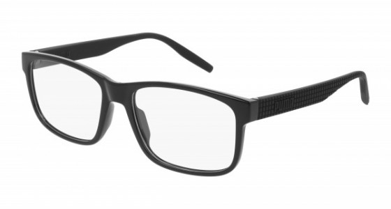 Puma PU0280O Eyeglasses, 001 - BLACK with TRANSPARENT lenses