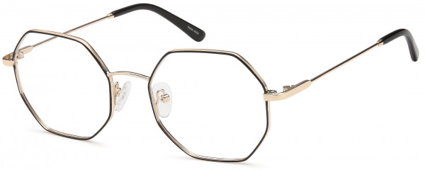 Di Caprio DC197 Eyeglasses, Black Gold
