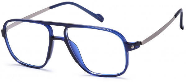 Di Caprio DC193 Eyeglasses, Blue Silver