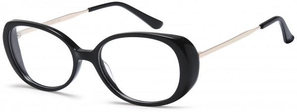 Di Caprio DC346 Eyeglasses, Black Gold