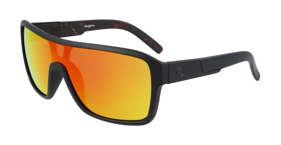 Dragon DR THE REMIX LL ION Sunglasses, (022) MATTE BLACK/INFERNO/LL RED ION