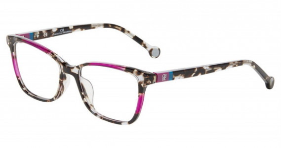 Carolina Herrera VHE856K Eyeglasses, Grey Tortoise 721Y