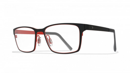 Blackfin Kaldbak Eyeglasses, C1282 - Black/Red