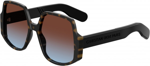 Christian Dior Diorinsideout 1 Sunglasses, 0086 Dark Havana