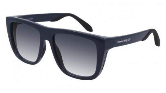 Alexander McQueen AM0293S Sunglasses, 004 - BLUE with BLUE lenses