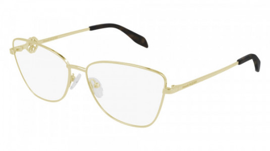 Alexander McQueen AM0290O Eyeglasses, 002 - GOLD