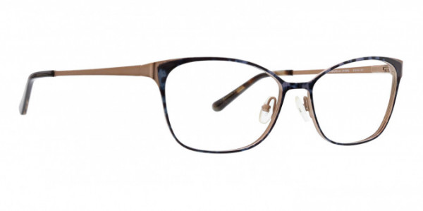 XOXO Caladesi Eyeglasses, Navy/Brown