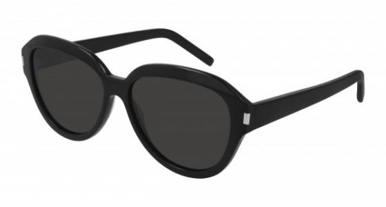 Saint Laurent SL 400 Sunglasses, 001 - BLACK with BLACK lenses