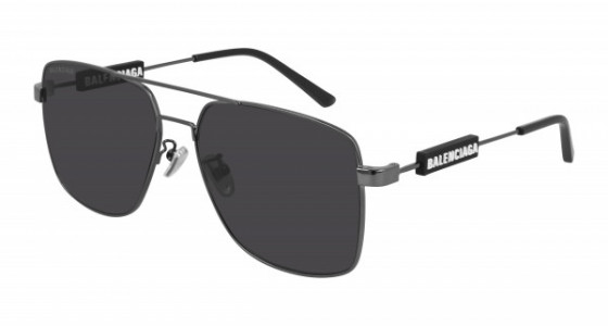 Balenciaga BB0116SA Sunglasses, 001 - GREY with GREY lenses