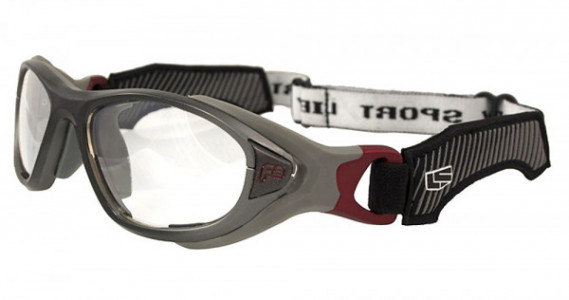 Rec Specs Helmet Spex Sports Eyewear, 304 Charcoal Fade (Clear Silver Flash)