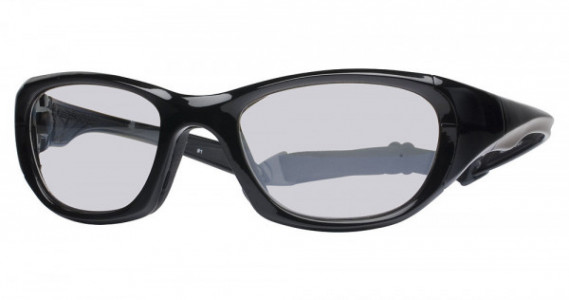Rec Specs Morpheus II Sports Eyewear, 1 Shiny Black/Silver Stripe (Clear With Silver Flash Mirror)