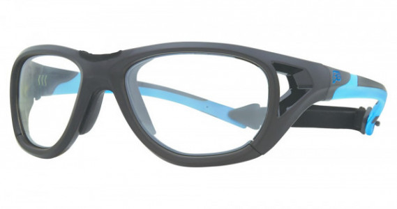 Rec Specs Sport Shift XL Sports Eyewear, 273 Matte Black/Cyan (Clear With Silver Flash Mirror)