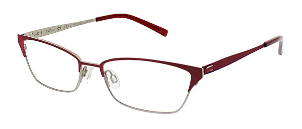 Red Raven CLEARVISION TARLETON Eyeglasses, Red Silver Matte