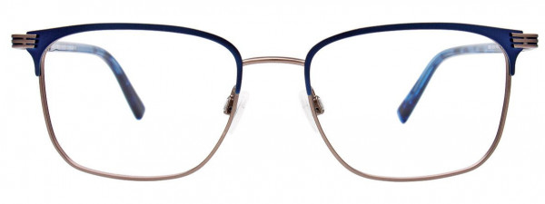 OAK NYC O3000 Eyeglasses, 050 - Matt Blue & Matt Light Brown