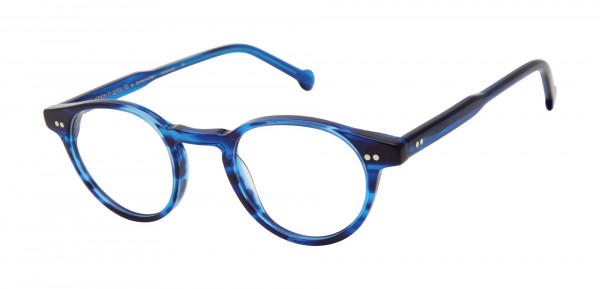 Colors In Optics C1129 SPEC II Eyeglasses, BL BLUE HORN