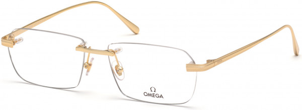 Omega OM5015-H Eyeglasses, 030 - Shiny Deep Gold