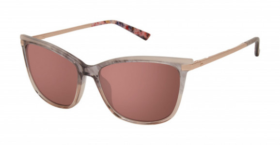 Ted Baker TBW147 Sunglasses, Ivory/Teal (IVO)