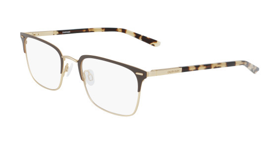 Calvin Klein CK21302 Eyeglasses, (201) SATIN DARK BROWN