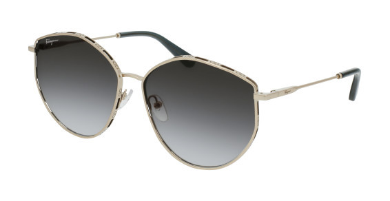 Ferragamo SF264S Sunglasses, (785) ROSE GOLD/GREY