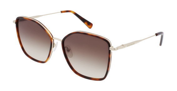Longchamp LO685S Sunglasses, (712) GOLD/KHAKI