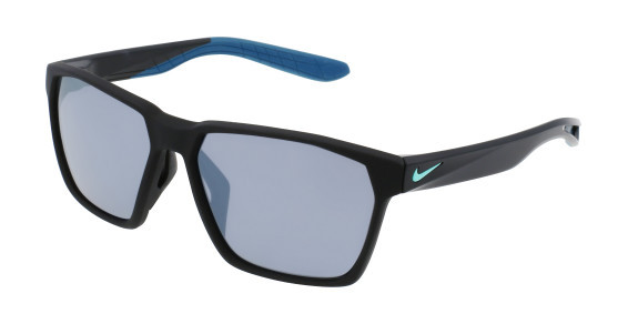 Nike NIKE MAVERICK S DJ0790 Sunglasses, (010) MATTE BLACK/GREY-SILVER FLASH