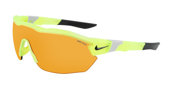 Nike NIKE SHOW X3 ELITE E DJ2024 Sunglasses, (012) MATTE VOLT/ROAD-RED MIRROR