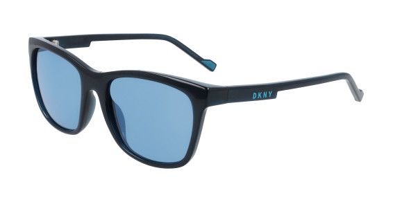 DKNY DK532S Sunglasses, (430) CRYSTAL TEAL