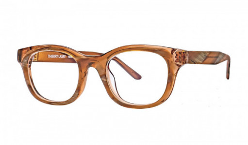 Thierry Lasry CHAOTY Eyeglasses, Peach Horn & Peach
