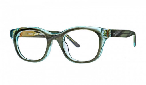 Thierry Lasry CHAOTY Eyeglasses, Grey Horn & Teal